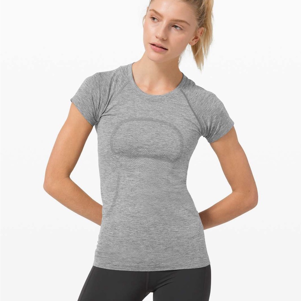 Lululemon grey swiftly tech short sleeve.
